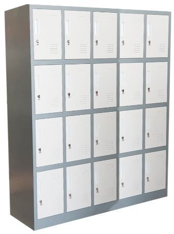 Los lockers de 20 puertas sirven para cuando tienes mucho personal en la oficina