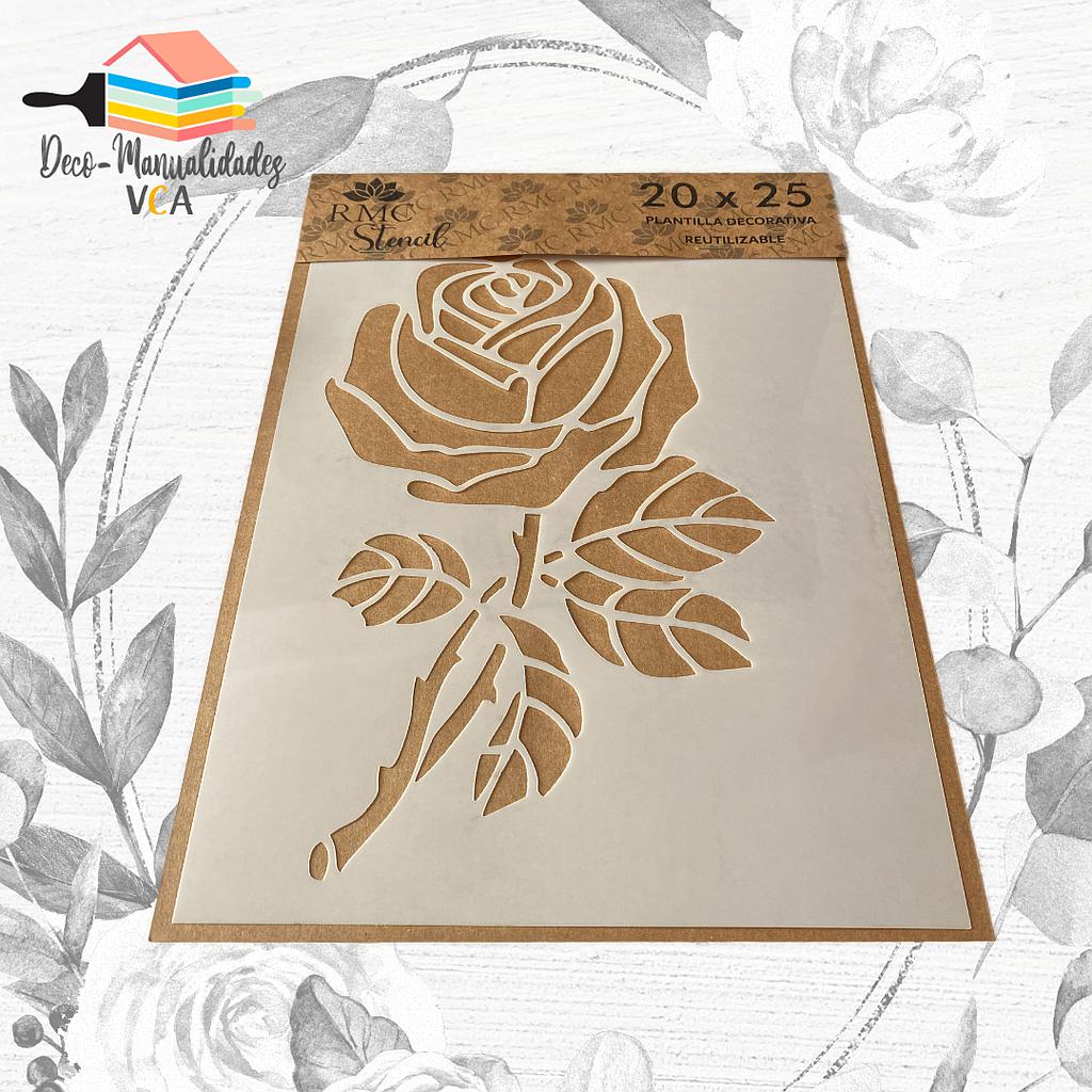 Stencil Rosa (20x25 Cm) - Rmc