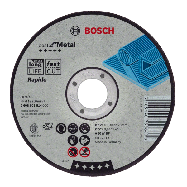 Disco De Corte Para Metal 9 Pulgadas 230 Mm 30 Gr - Bosch