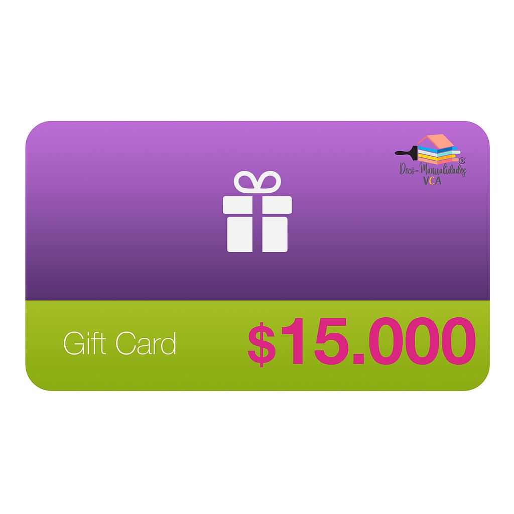 GIFTCARD $15.000